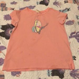 Pink Zara butterfly tee